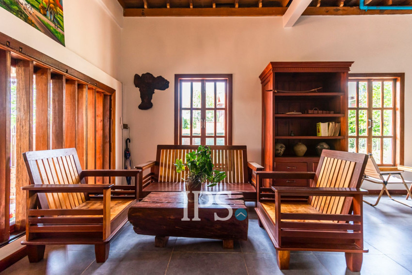 3 Bedroom Wooden Villa For Rent - Chreav, Siem Reap