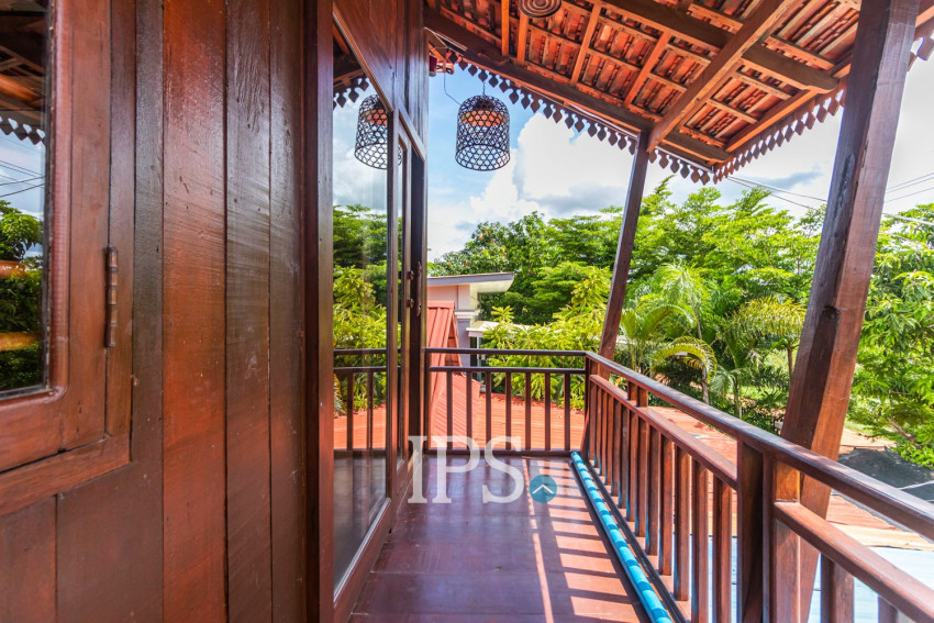 3 Bedroom Wooden Villa For Rent - Chreav, Siem Reap