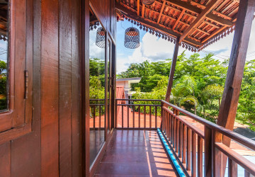 3 Bedroom Wooden Villa For Rent - Chreav, Siem Reap thumbnail