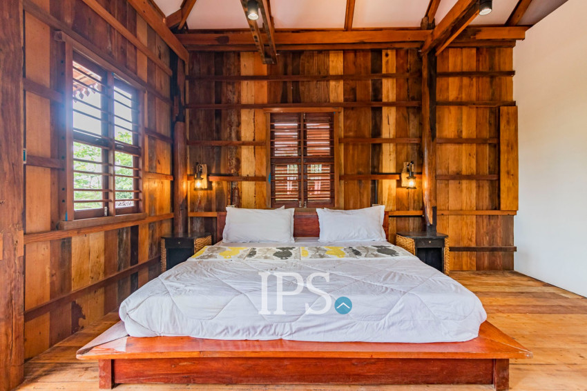 3 Bedroom Wooden Villa For Rent - Chreav, Siem Reap
