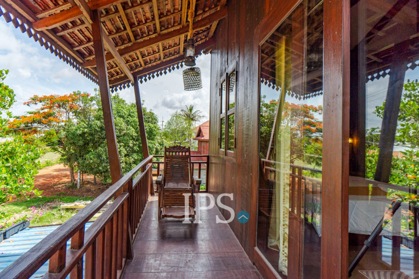 3 Bedroom Wooden Villa For Rent - Chreav, Siem Reap