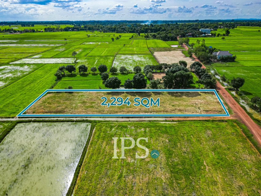 2,294 Sqm Land For Sale - Mean Chey, Prasat Bakong, Siem Reap