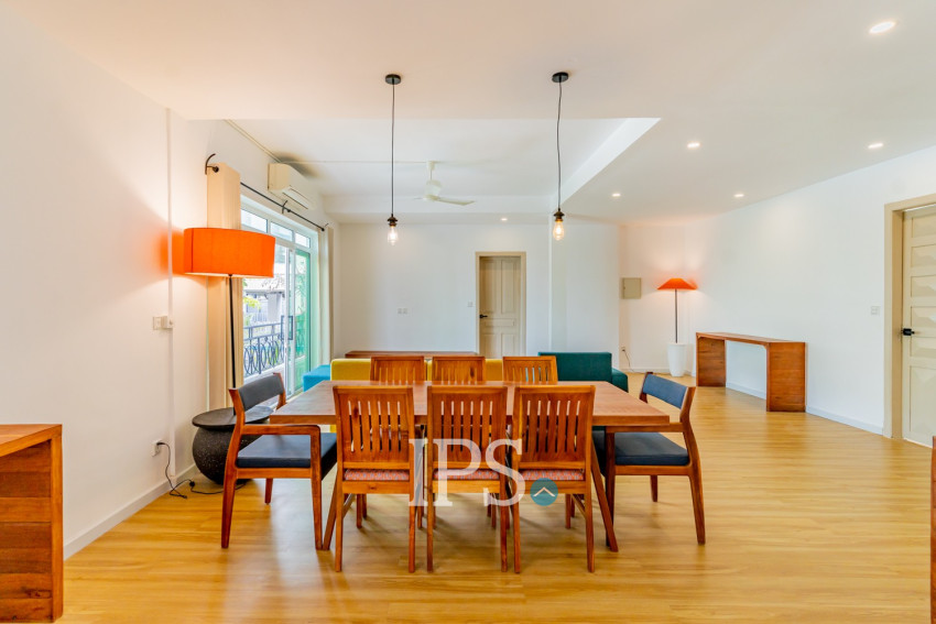 Renovated 3 Bedroom Apartment For Rent - Tonle Bassac, Phnom Penh