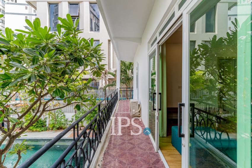 Renovated 3 Bedroom Apartment For Rent - Tonle Bassac, Phnom Penh