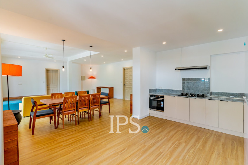 Renovated 3 Bedroom Apartment For Rent - Tonle Bassac, Phnom Penh