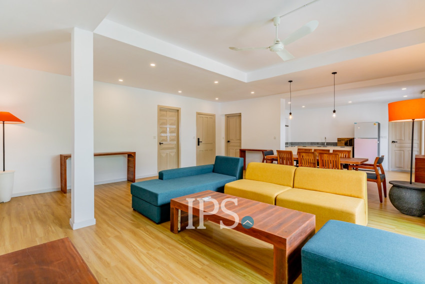 Renovated 3 Bedroom Apartment For Rent - Tonle Bassac, Phnom Penh