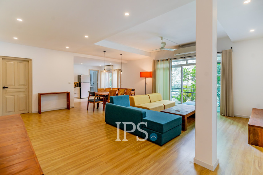 Renovated 3 Bedroom Apartment For Rent - Tonle Bassac, Phnom Penh