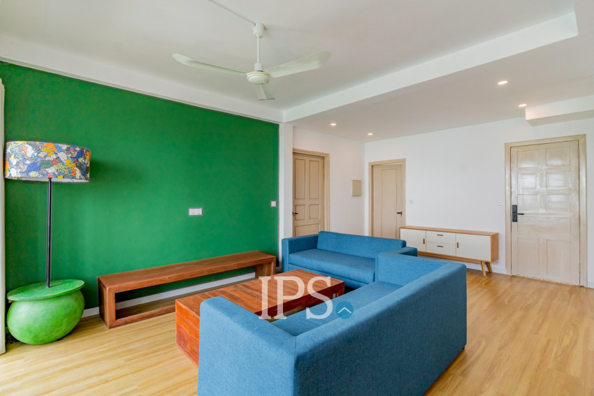 Renovated 3 Bedroom Apartment For Rent - Tonle Bassac, Phnom Penh