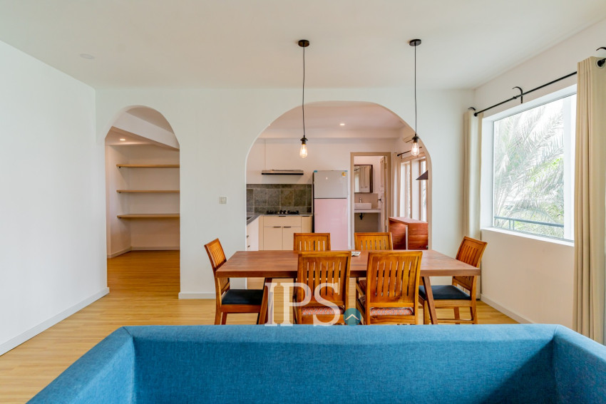 Renovated 3 Bedroom Apartment For Rent - Tonle Bassac, Phnom Penh