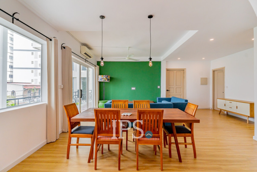 Renovated 3 Bedroom Apartment For Rent - Tonle Bassac, Phnom Penh