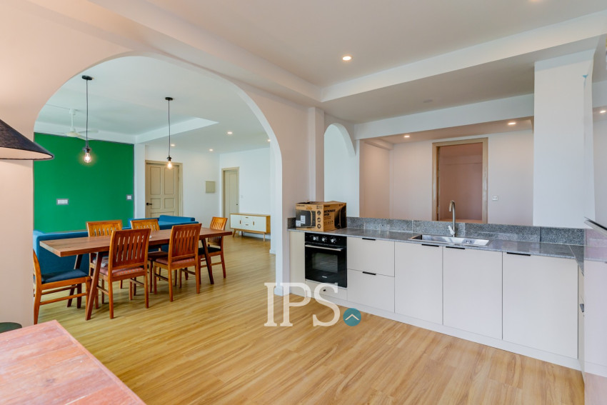 Renovated 3 Bedroom Apartment For Rent - Tonle Bassac, Phnom Penh