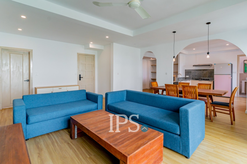 Renovated 3 Bedroom Apartment For Rent - Tonle Bassac, Phnom Penh