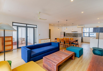 Renovated 3 Bedroom Apartment For Rent - Tonle Bassac, Phnom Penh thumbnail
