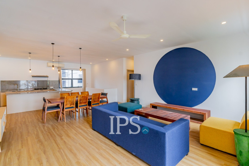 Renovated 3 Bedroom Apartment For Rent - Tonle Bassac, Phnom Penh