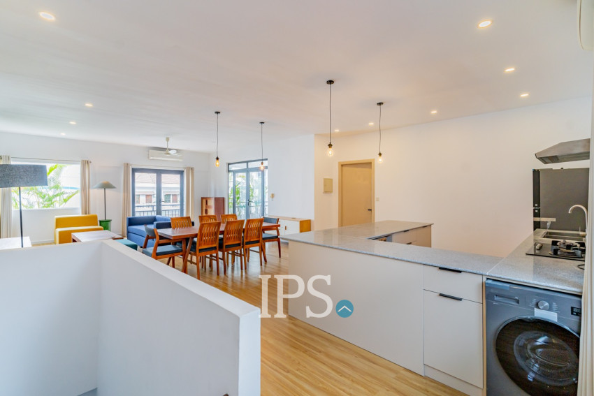 Renovated 3 Bedroom Apartment For Rent - Tonle Bassac, Phnom Penh
