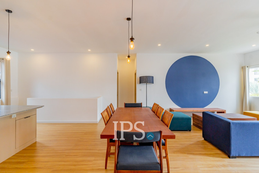 Renovated 3 Bedroom Apartment For Rent - Tonle Bassac, Phnom Penh