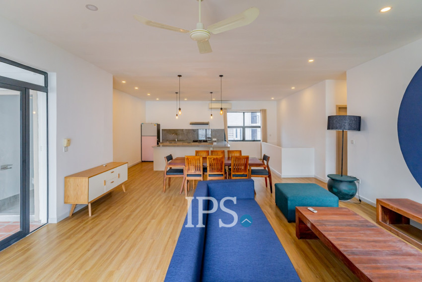 Renovated 3 Bedroom Apartment For Rent - Tonle Bassac, Phnom Penh