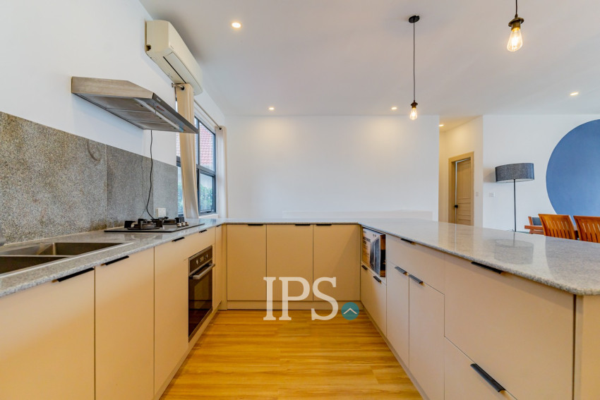 Renovated 3 Bedroom Apartment For Rent - Tonle Bassac, Phnom Penh