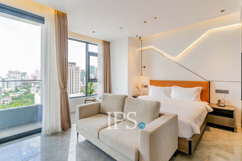 30 Sqm Studio Serviced Apartment For Rent - Tonle Bassac, Phnom Penh