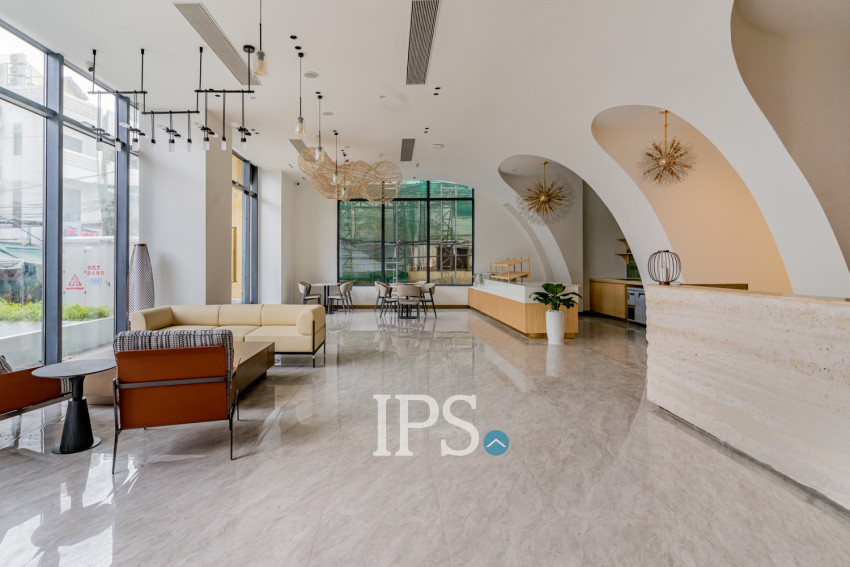 30 Sqm Studio Serviced Apartment For Rent - Tonle Bassac, Phnom Penh
