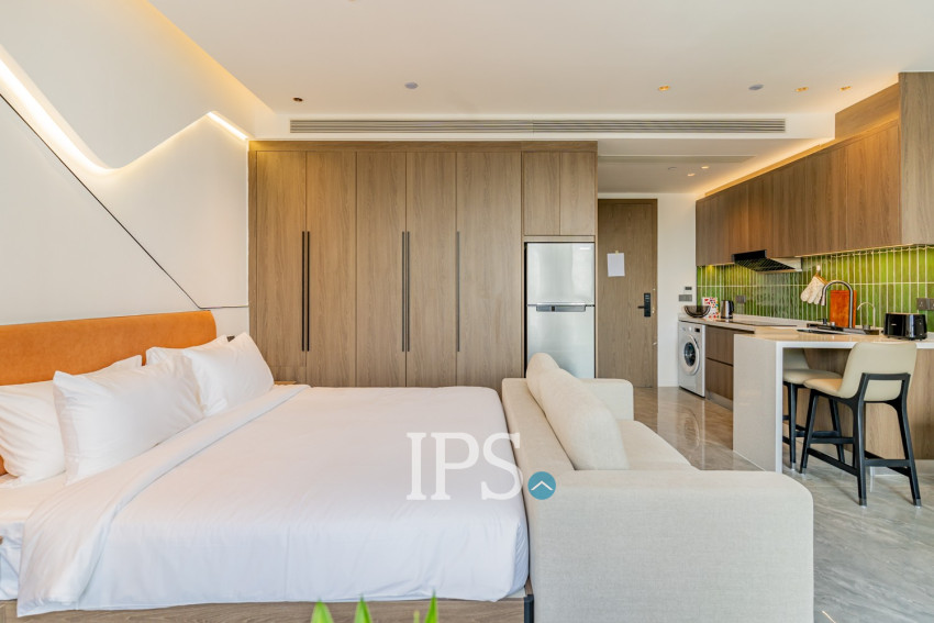 30 Sqm Studio Serviced Apartment For Rent - Tonle Bassac, Phnom Penh