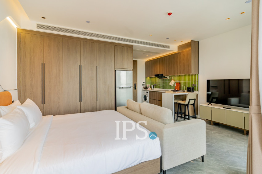 30 Sqm Studio Serviced Apartment For Rent - Tonle Bassac, Phnom Penh