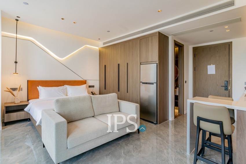 30 Sqm Studio Serviced Apartment For Rent - Tonle Bassac, Phnom Penh