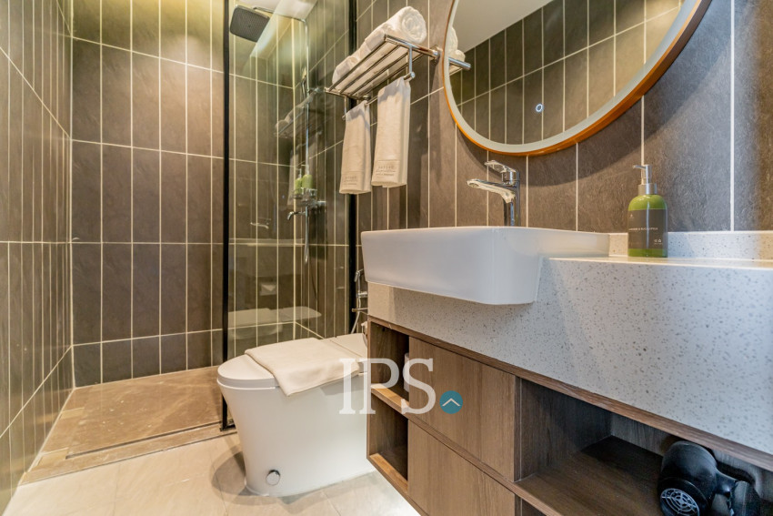 30 Sqm Studio Serviced Apartment For Rent - Tonle Bassac, Phnom Penh
