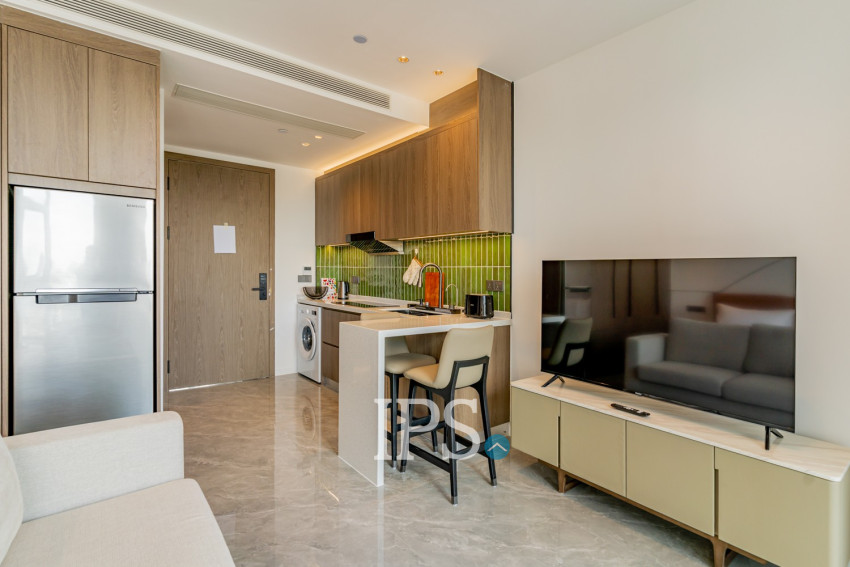 30 Sqm Studio Serviced Apartment For Rent - Tonle Bassac, Phnom Penh