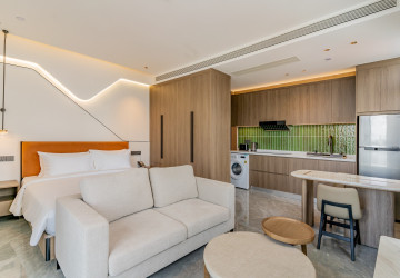 30 Sqm Studio Serviced Apartment For Rent - Tonle Bassac, Phnom Penh thumbnail