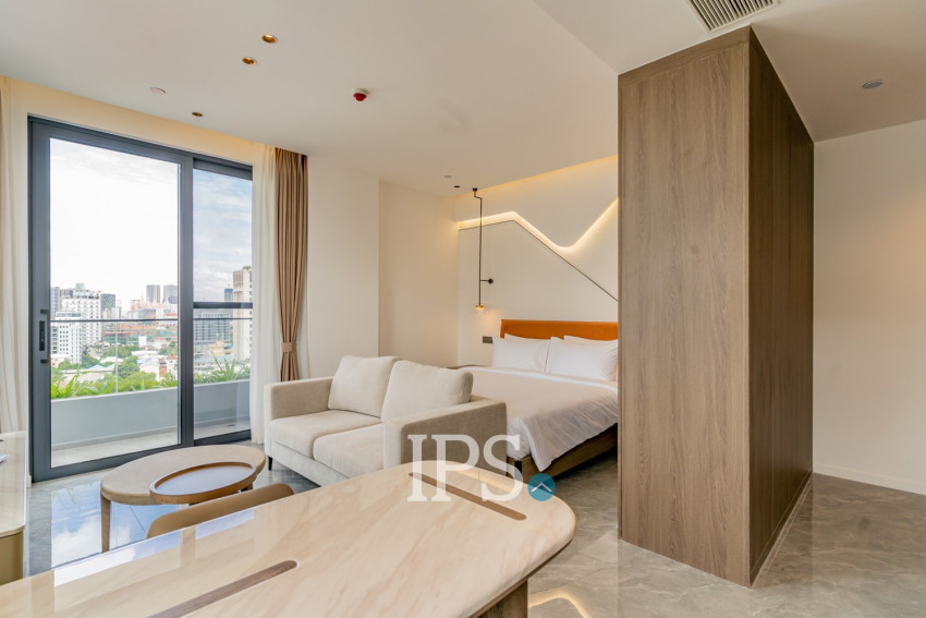 30 Sqm Studio Serviced Apartment For Rent - Tonle Bassac, Phnom Penh