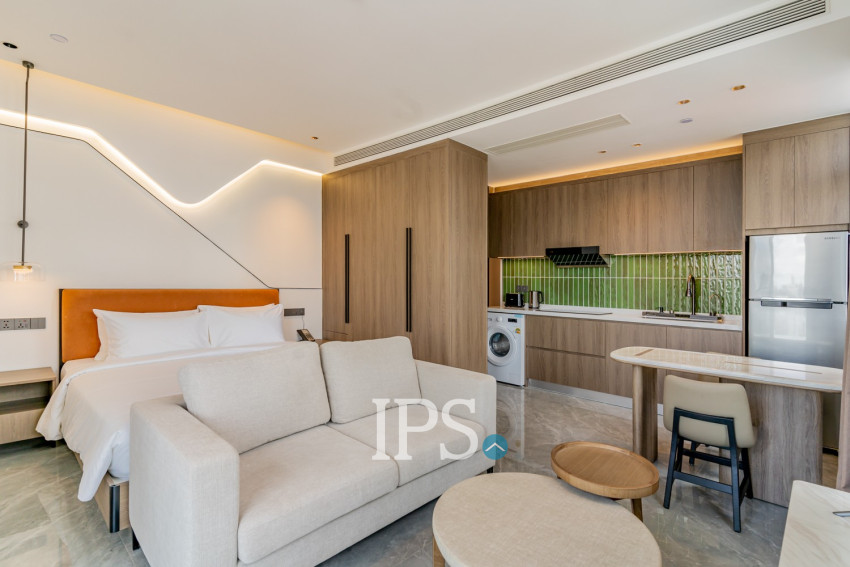 30 Sqm Studio Serviced Apartment For Rent - Tonle Bassac, Phnom Penh