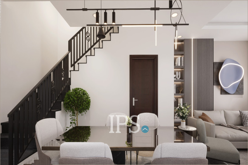 4 Bedroom Link-House For Sale - Borey Tourism, Kandaek, Prasat Bakong, Siem Reap