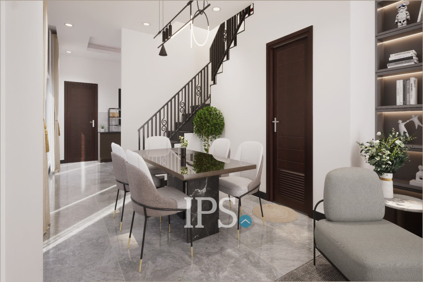 4 Bedroom Link-House For Sale - Borey Tourism, Kandaek, Prasat Bakong, Siem Reap