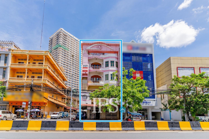 4 Storey Double Shophouse For Rent - Boeung Kak 1, Phnom Penh