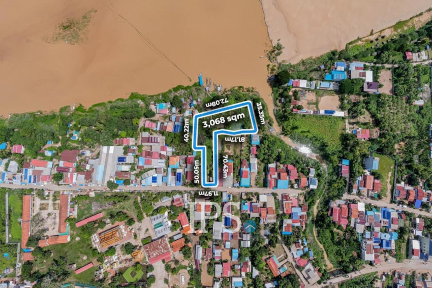 3,068 Sqm Prime Riverfront Land For Sale - Lvea Aem, Kandal Province