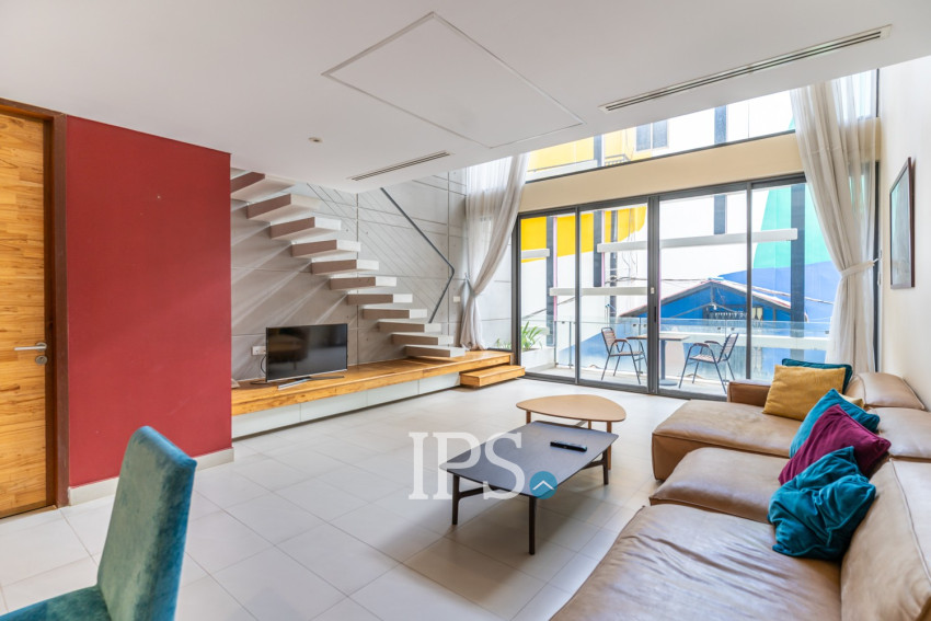 Duplex 2 Bedroom Serviced Condo For Rent - Condo 240, Chakto Mukh, Phnom Penh