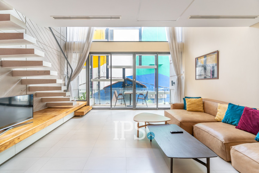 Duplex 2 Bedroom Serviced Condo For Rent - Condo 240, Chakto Mukh, Phnom Penh