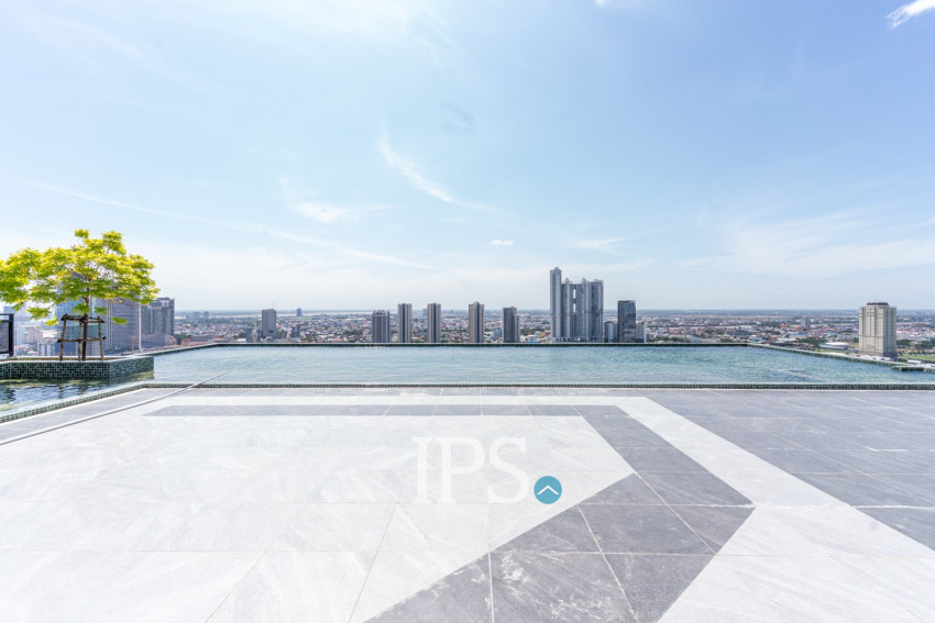 18th Floor 2 Bedroom Loft Condo For Sale - L Tower, Beoung Tumpun 2, Phnom Penh