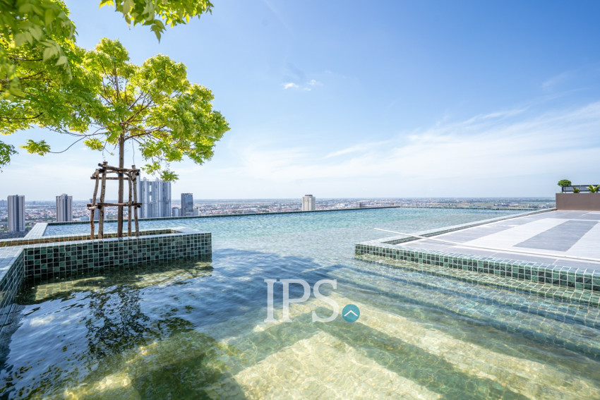 18th Floor 2 Bedroom Loft Condo For Sale - L Tower, Beoung Tumpun 2, Phnom Penh