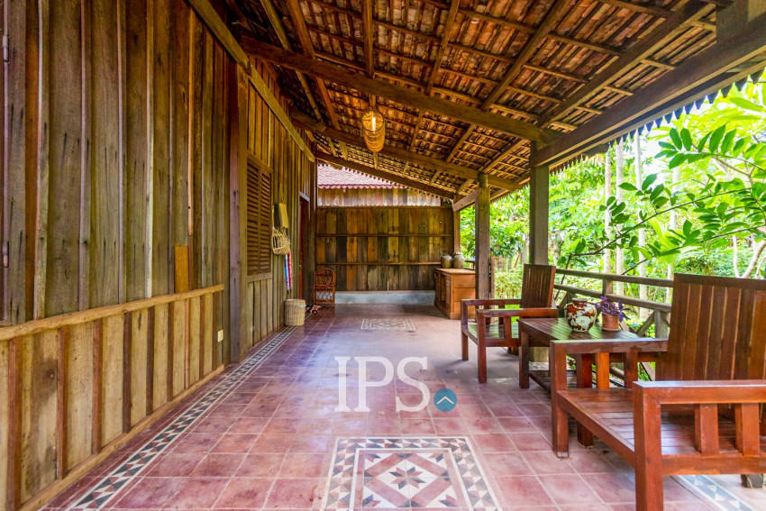 4 Unit Wooden House and Restaurant For Rent - Kandaek, Prasat Bakong, Siem Reap
