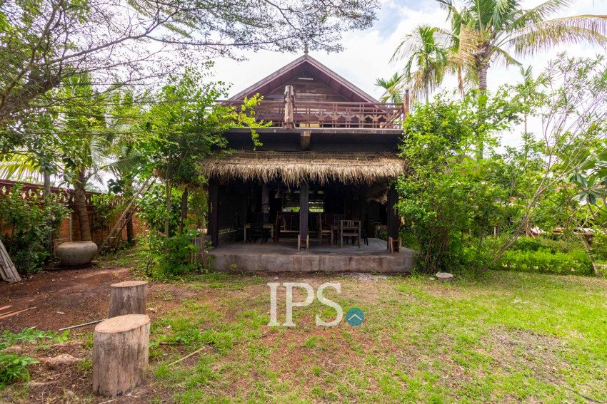 4 Unit Wooden House and Restaurant For Rent - Kandaek, Prasat Bakong, Siem Reap
