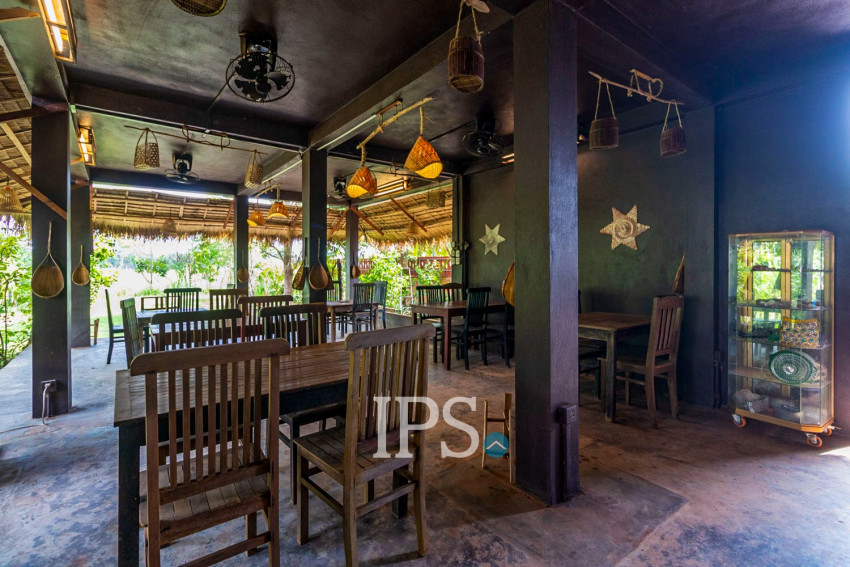 4 Unit Wooden House and Restaurant For Rent - Kandaek, Prasat Bakong, Siem Reap