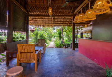 4 Unit Wooden House and Restaurant For Rent - Kandaek, Prasat Bakong, Siem Reap thumbnail