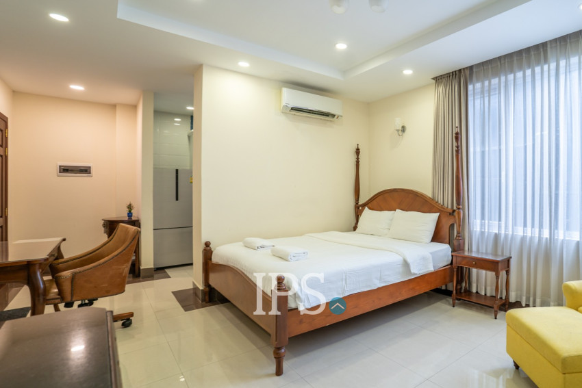 44 Sqm Studio Serviced Apartment For Rent - BKK 1, Phnom Penh