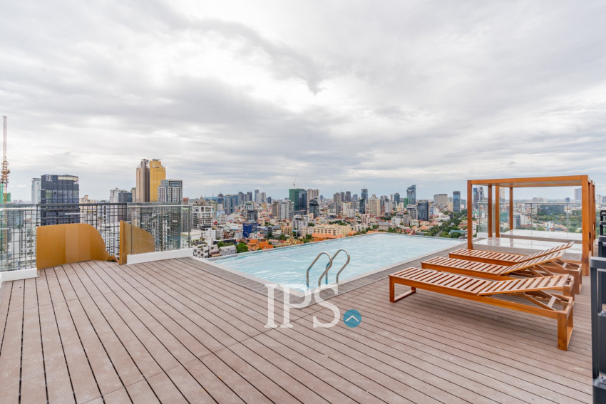 3 Bedroom Penthouse Serviced Apartment For Rent - Tonle Bassac, Phnom Penh