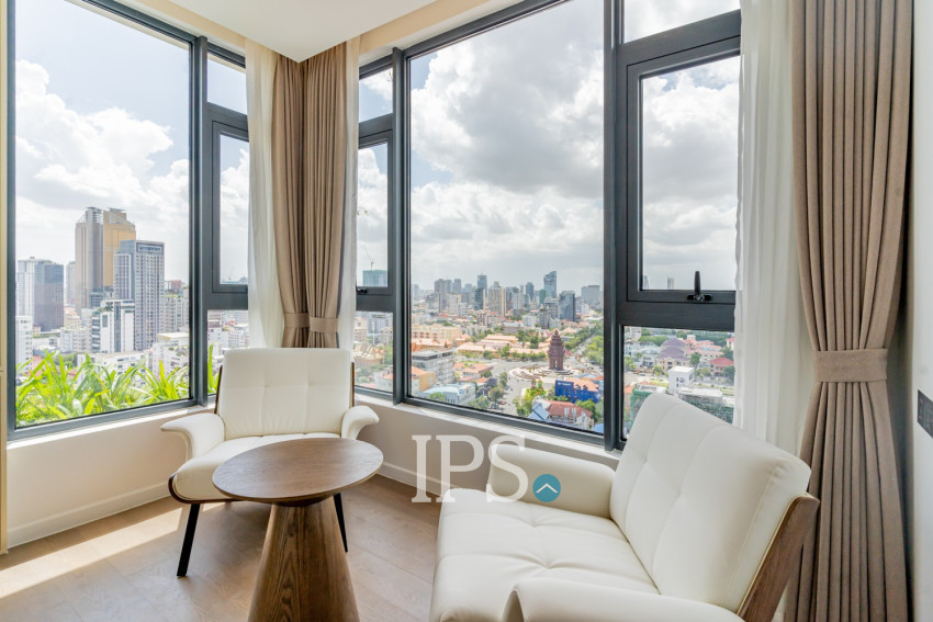 3 Bedroom Penthouse Serviced Apartment For Rent - Tonle Bassac, Phnom Penh