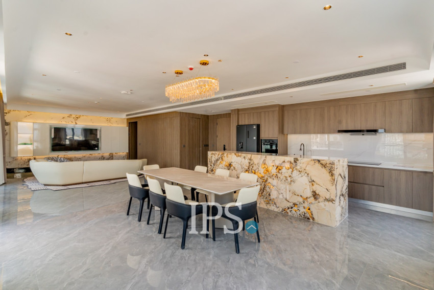 3 Bedroom Penthouse Serviced Apartment For Rent - Tonle Bassac, Phnom Penh