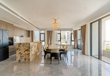 3 Bedroom Penthouse Serviced Apartment For Rent - Tonle Bassac, Phnom Penh thumbnail