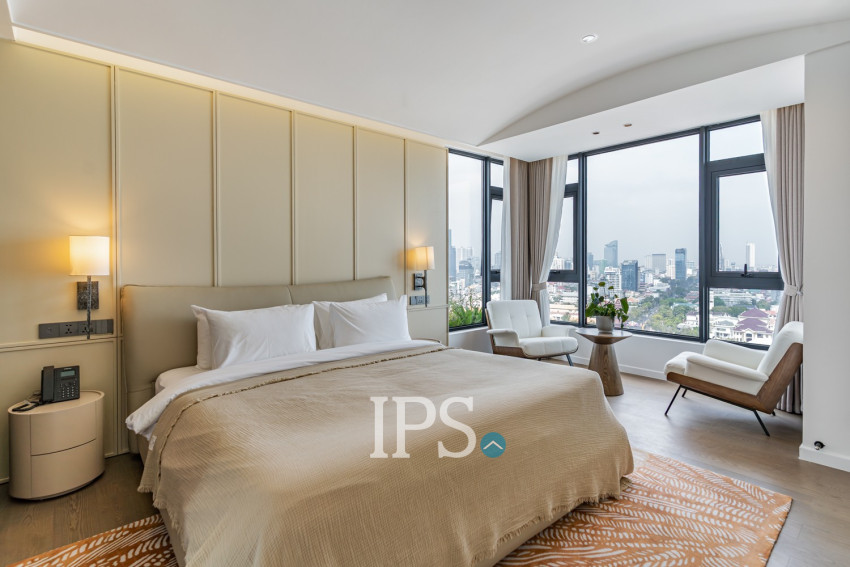 3 Bedroom Serviced Penthouse For Rent - Tonle Bassac, Phnom Penh